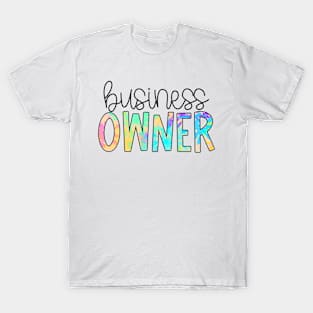 Business Owner Neon Splatter T-Shirt